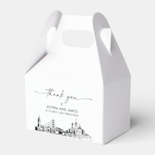 San Francisco Wedding Personalised Favour Box