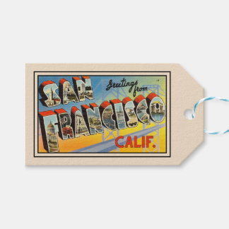 San Francisco Welcome Bag Postcard Gift Tags