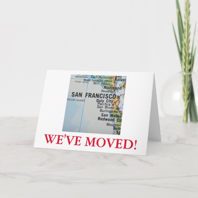 San Francisco We've Moved address announcement (Front)
