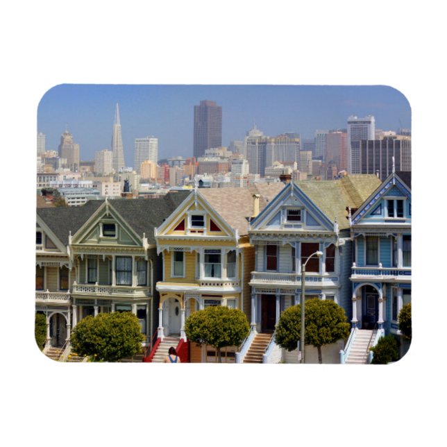 San Francisco's Famous Painted Ladies Magnet (Horizontal)