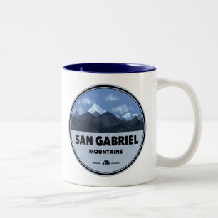 San Gabriel Mountains California Camping Two-Tone Coffee Mug