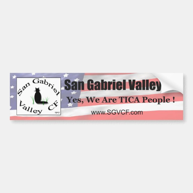 San Gabriel Valley CF (SGVCF) Bumper Sticker (Front)