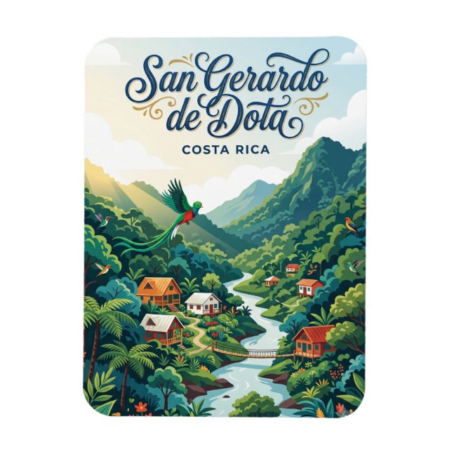 San Gerardo de Dota Costa Rica Magnet (Vertical)