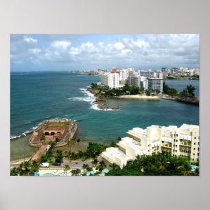San Geronimo and Condado, Puerto Rico Poster