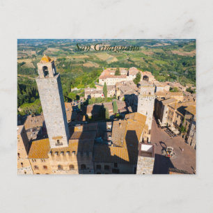San Gimignano cityscape, Tuscany Postcard