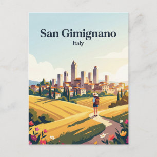 San Gimignano Italy Postcard