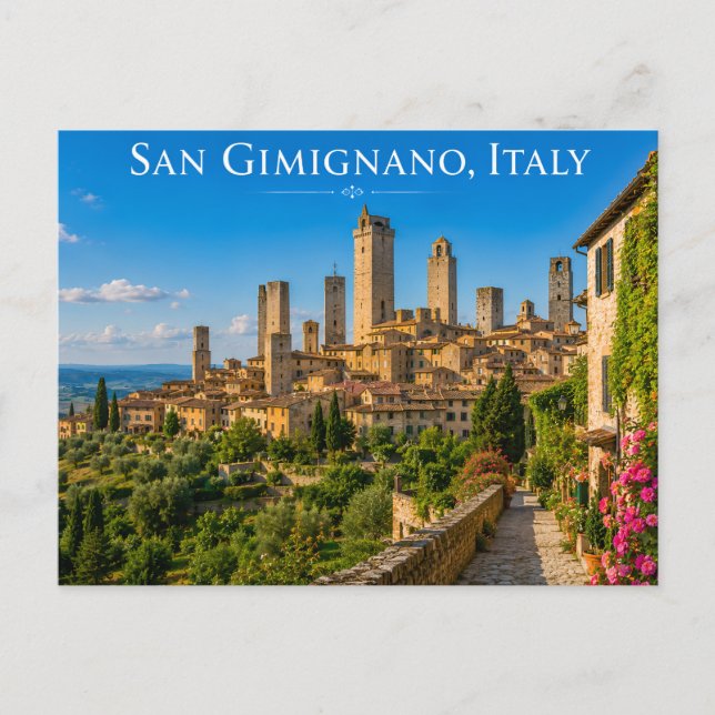 San Gimignano Italy Postcard (Front)