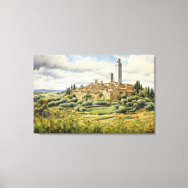 San Gimignano, Tuscany - Italy Canvas Print (Front)