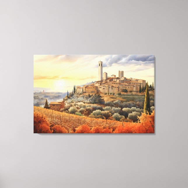 San Gimignano, Tuscany - Italy Canvas Print (Front)