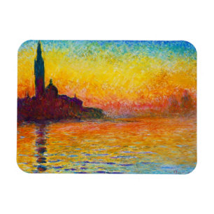 San Giorgio Maggiore at Dusk Claude Monet Magnet