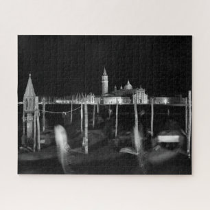 San Giorgio Maggiore church, gondolas in Venice Jigsaw Puzzle