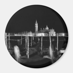 San Giorgio Maggiore church, gondolas in Venice Magnet