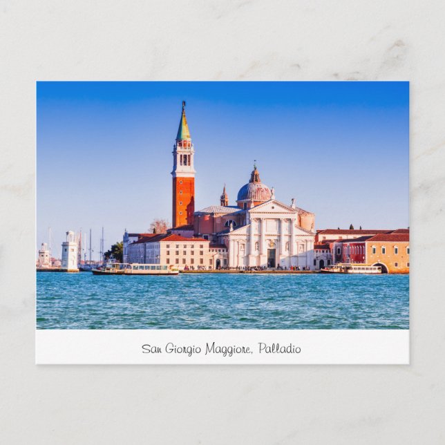 San Giorgio Maggiore, Palladio Postcard (Front)