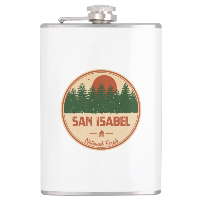 San Isabel National Forest Hip Flask (Front)