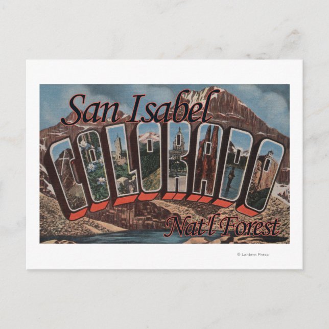 San Isabel Nat'l Forest, Colorado Postcard (Front)