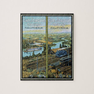 San Joaquin County Vintage Poster Puzzle
