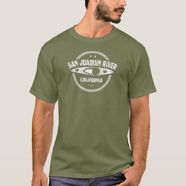 San Joaquin River California Kayaking T-Shirt (Front)