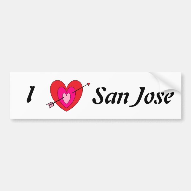 San Jose Bumper Sticker* Sticker (Front)