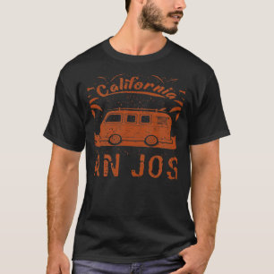 San Jose CA California retro vintage surfing beach T-Shirt