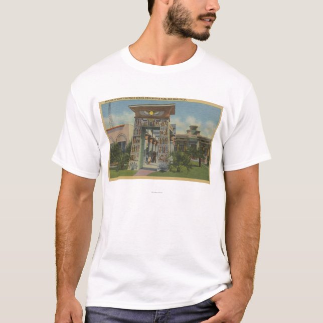 San Jose, CA - Replica of Egyptian Shrine T-Shirt (Front)
