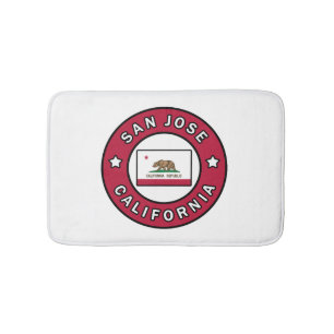 San Jose California Bath Mat