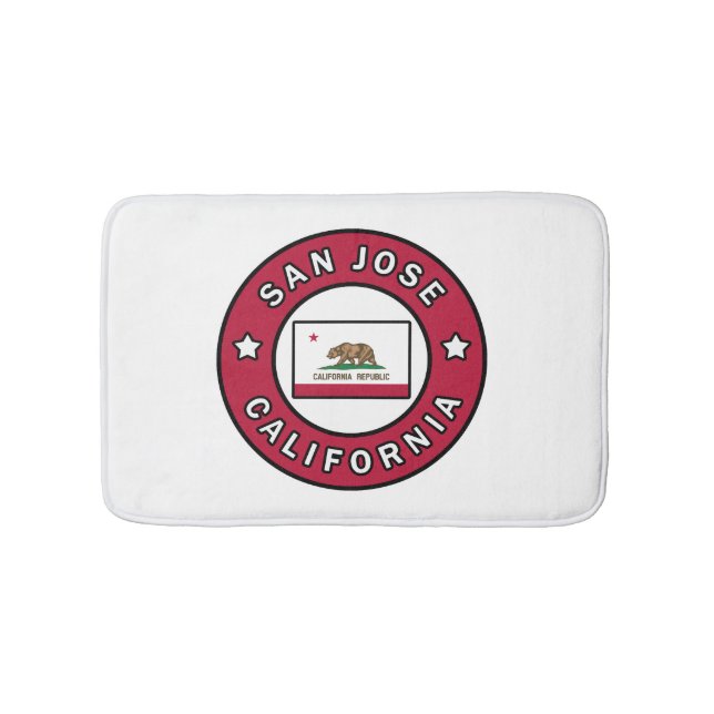 San Jose California Bath Mat (Front)