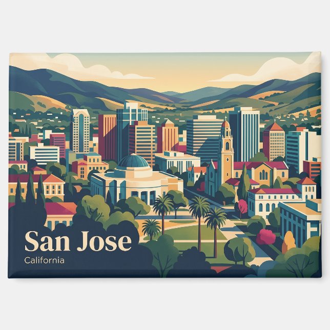 San Jose California California Magnet (Front)