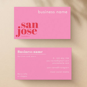 San jose California company shop Business Card