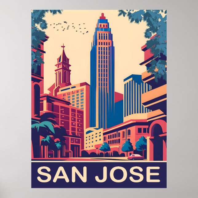 San Jose,  California, Travel Poster (Front)