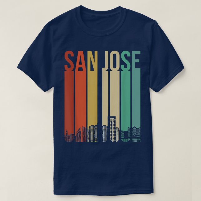 San Jose California USA Flag Nor Cal Bear Bay Area T-Shirt (Design Front)