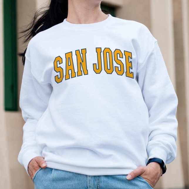 San Jose California Vintage College Style Sweatshirt (Creator Uploaded)