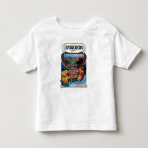 San Jose, CaliforniaEmbarcadero Pear Label Toddler T-Shirt