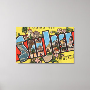 San Jose, CaliforniaLarge Letter Scenes 2 Canvas Print