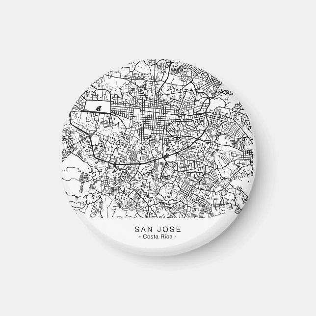 SAN JOSE City Map Magnet (Front)