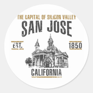 San Jose Classic Round Sticker