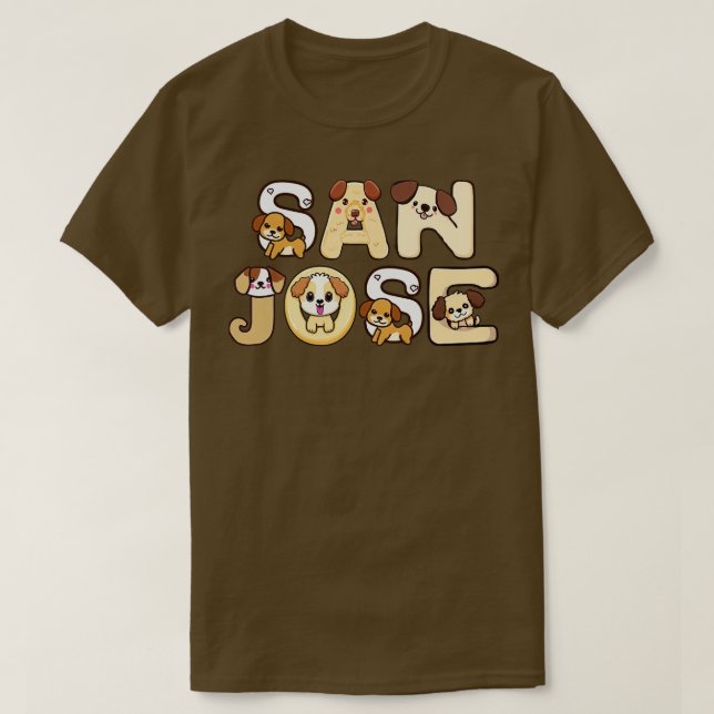 San Jose Dog 1 T-Shirt (Design Front)