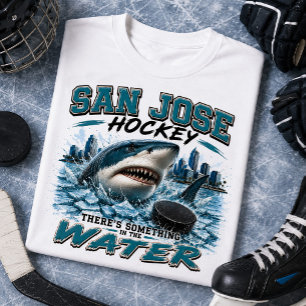 San Jose Hockey Something in the Water Shark Tri-Blend Shirt