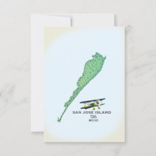 San José Island Texas USA map