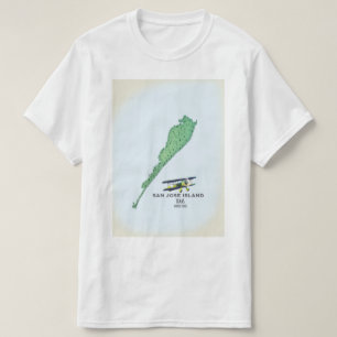 San José Island Texas USA map T-Shirt