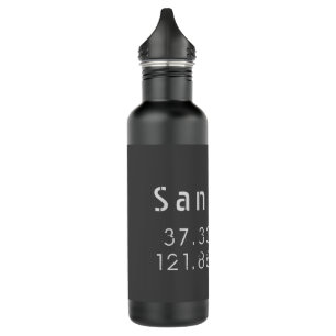 San Jose Latitude Longitude 710 Ml Water Bottle