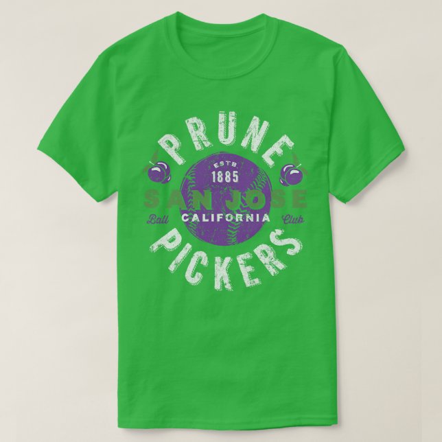 San Jose Prune Pickers T-Shirt (Design Front)