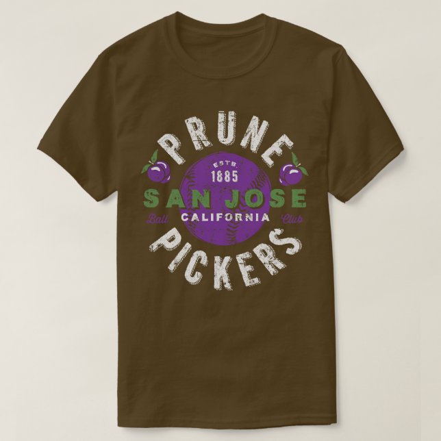 San Jose Prune Pickers T-Shirt (Design Front)