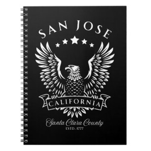 San Jose Santa Clara County California Vintage Notebook