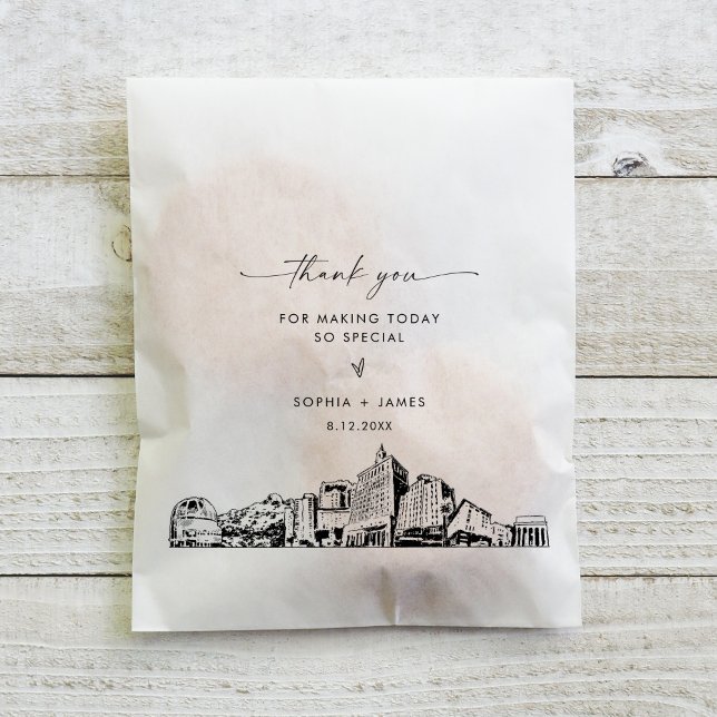 San Jose Skyline Wedding Thank You Favour Bags (Creator Uploaded)