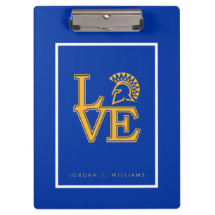 San Jose State Love Clipboard