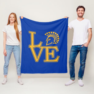 San Jose State Love Fleece Blanket