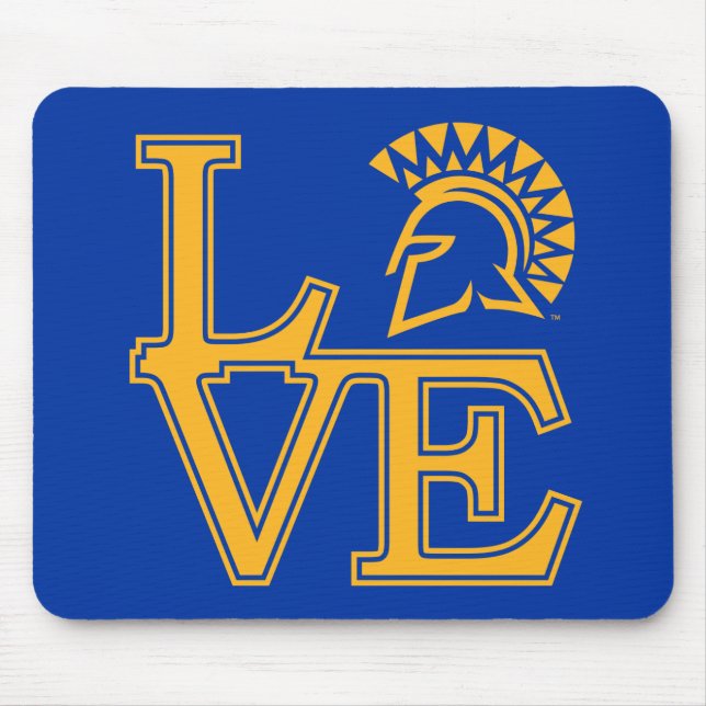 San Jose State Love Mouse Pad (Front)