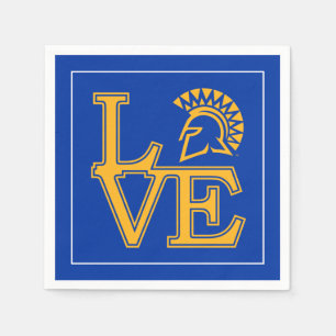 San Jose State Love Napkin