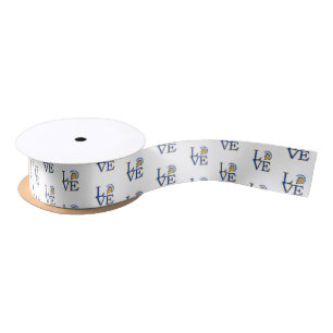 San Jose State Love Satin Ribbon