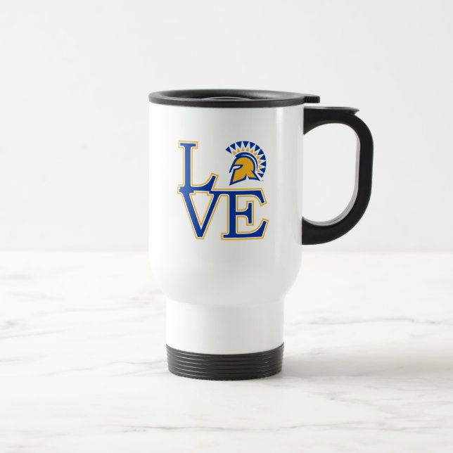 San Jose State Love Travel Mug (Right)